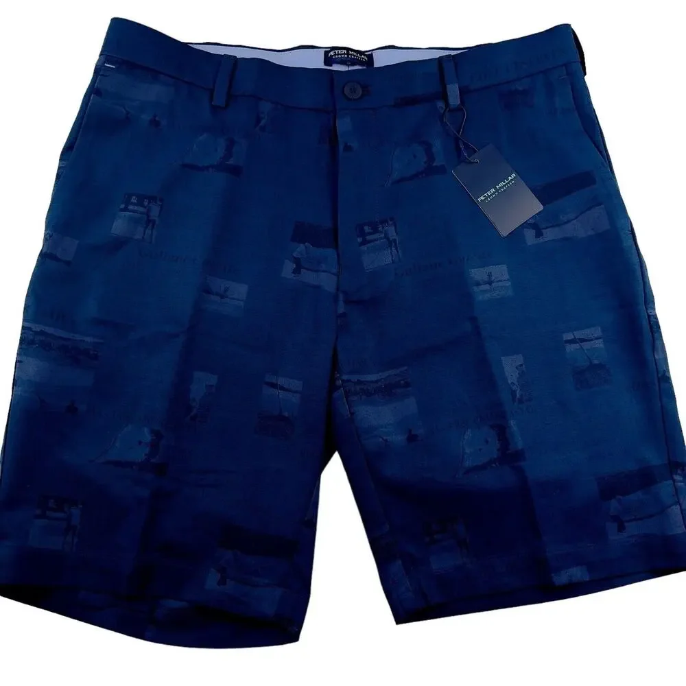 Peter Millar Surge Course Journal Performance Golf Shorts Navy 40 NWT $110 MSRP - Picture 6 of 15